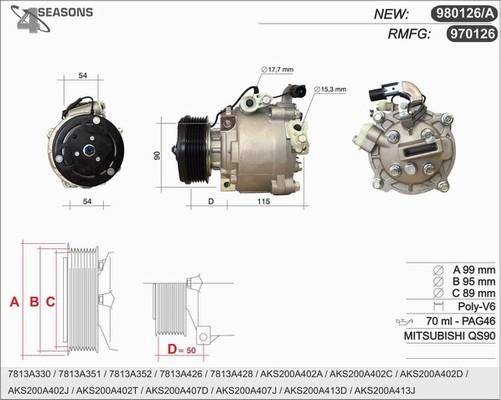 AHE 970126 - Compresseur, climatisation cwaw.fr