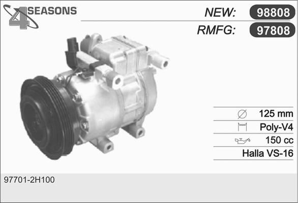 AHE 97808 - Compresseur, climatisation cwaw.fr