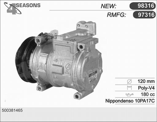 AHE 97316 - Compresseur, climatisation cwaw.fr