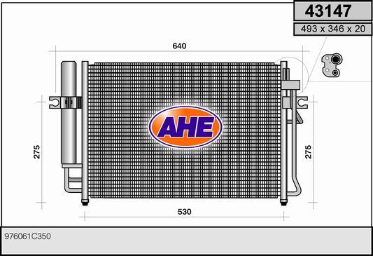 AHE 43147 - Condensateur, climatisation cwaw.fr