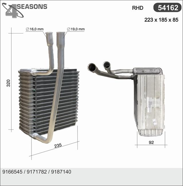 AHE 54162 - Évaporateur climatisation cwaw.fr