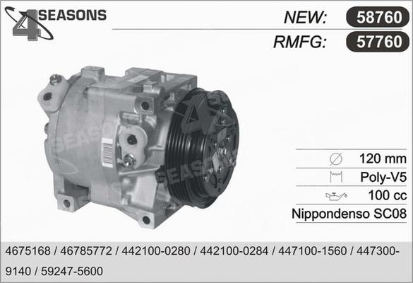 AHE 58760 - Compresseur, climatisation cwaw.fr