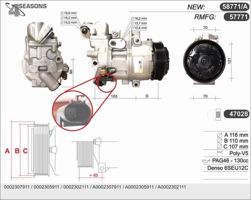 AHE 58771/A - Compresseur, climatisation cwaw.fr