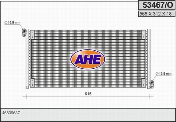 AHE 53467/O - Condensateur, climatisation cwaw.fr