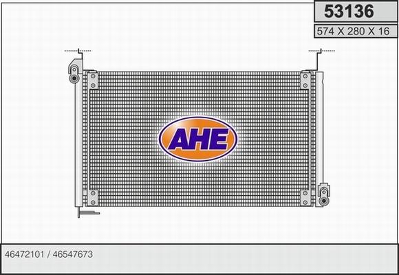 AHE 53136 - Condensateur, climatisation cwaw.fr