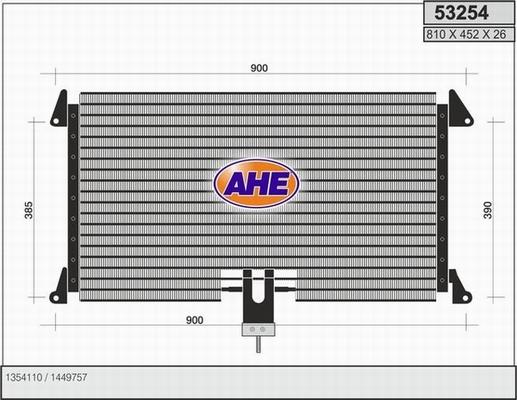 AHE 53254 - Condensateur, climatisation cwaw.fr