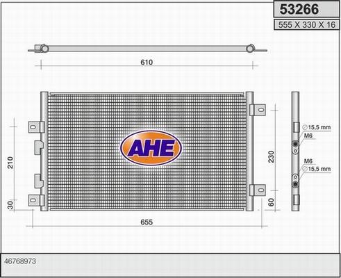 AHE 53266 - Condensateur, climatisation cwaw.fr