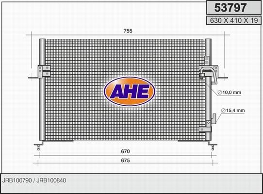 AHE 53797 - Condensateur, climatisation cwaw.fr