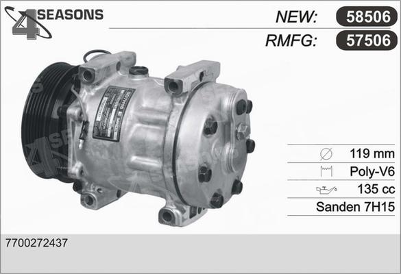 AHE 57506 - Compresseur, climatisation cwaw.fr