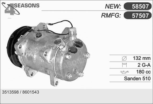 AHE 57507 - Compresseur, climatisation cwaw.fr