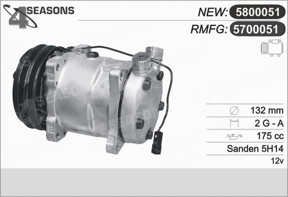 AHE 5700051 - Compresseur, climatisation cwaw.fr