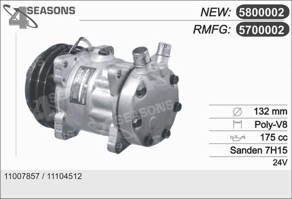 AHE 5700002 - Compresseur, climatisation cwaw.fr