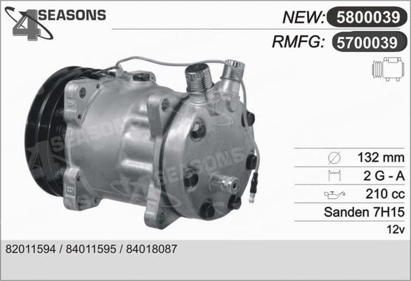 AHE 5700039 - Compresseur, climatisation cwaw.fr