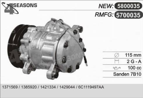 AHE 5700035 - Compresseur, climatisation cwaw.fr