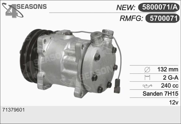 AHE 5700071 - Compresseur, climatisation cwaw.fr