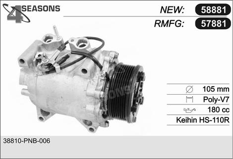 AHE 57881 - Compresseur, climatisation cwaw.fr