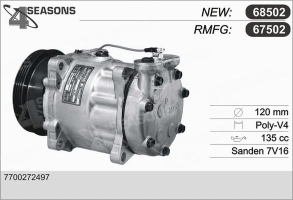 AHE 68502 - Compresseur, climatisation cwaw.fr