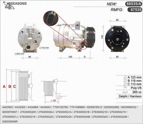 AHE 68535/A - Compresseur, climatisation cwaw.fr