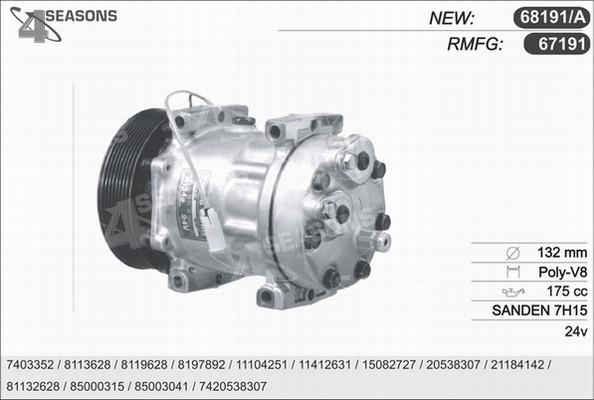 AHE 68191/A - Compresseur, climatisation cwaw.fr