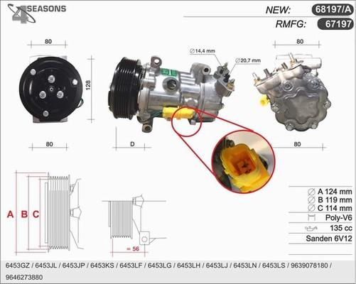 AHE 68197/A - Compresseur, climatisation cwaw.fr