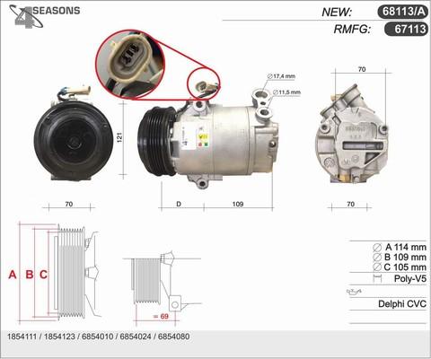 AHE 68113/A - Compresseur, climatisation cwaw.fr