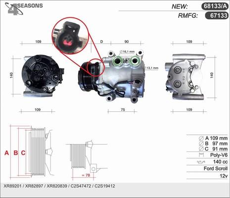 AHE 68133/A - Compresseur, climatisation cwaw.fr