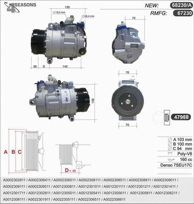 AHE 68230/A - Compresseur, climatisation cwaw.fr