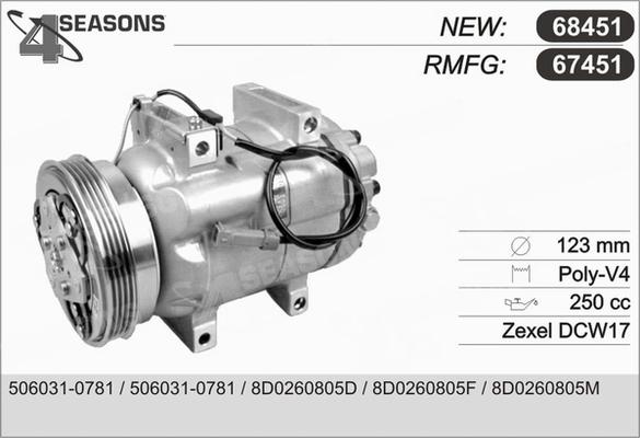 AHE 67451 - Compresseur, climatisation cwaw.fr