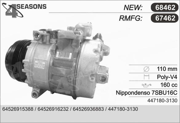 AHE 67462 - Compresseur, climatisation cwaw.fr