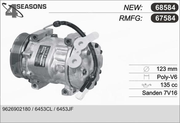 AHE 67584 - Compresseur, climatisation cwaw.fr