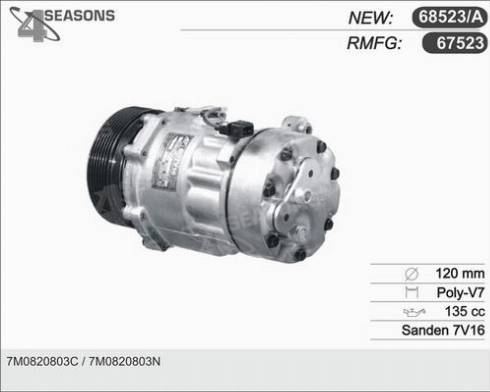 AHE 67523 - Compresseur, climatisation cwaw.fr