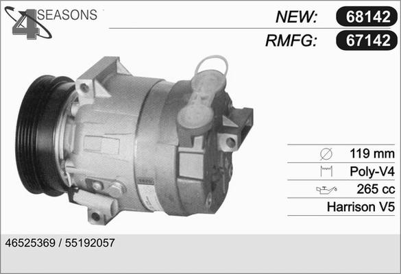 AHE 67142 - Compresseur, climatisation cwaw.fr