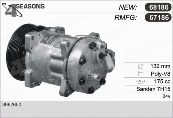 AHE 67186 - Compresseur, climatisation cwaw.fr