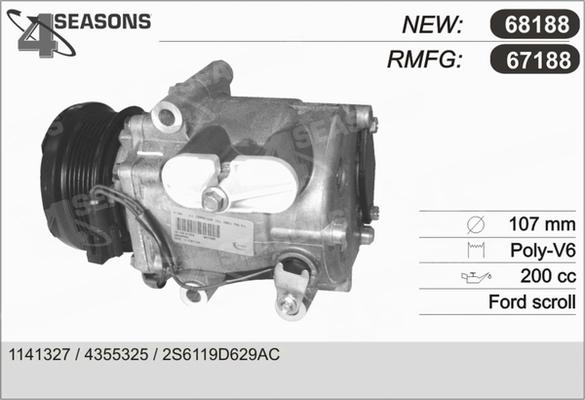 AHE 67188 - Compresseur, climatisation cwaw.fr