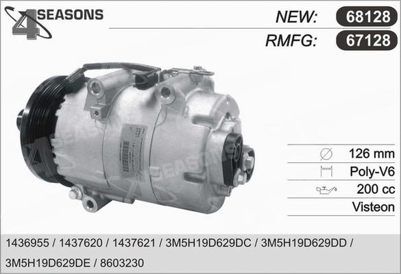 AHE 67128 - Compresseur, climatisation cwaw.fr