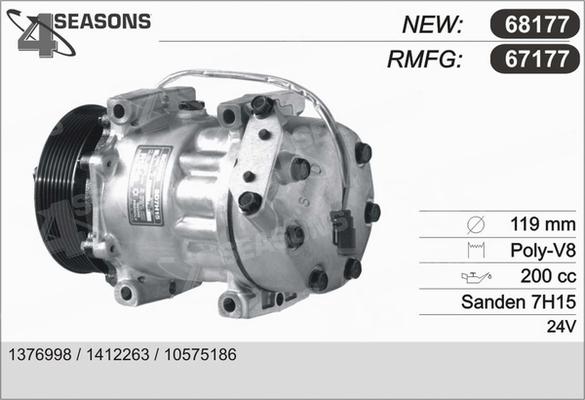 AHE 67177 - Compresseur, climatisation cwaw.fr