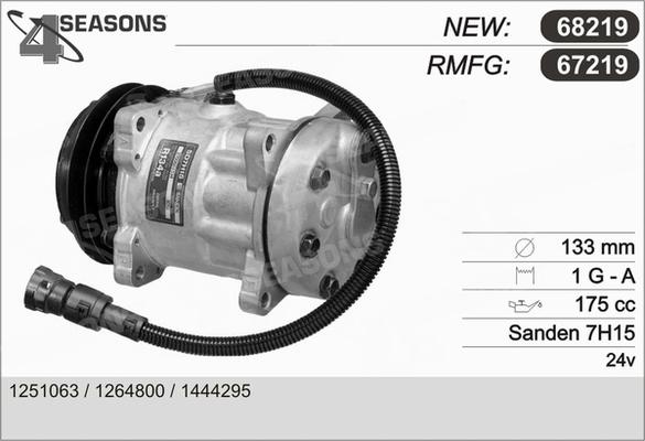 AHE 67219 - Compresseur, climatisation cwaw.fr