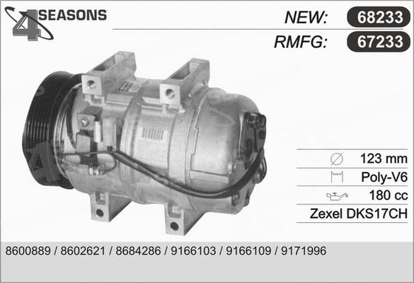 AHE 67233 - Compresseur, climatisation cwaw.fr