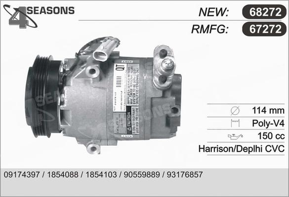 AHE 67272 - Compresseur, climatisation cwaw.fr