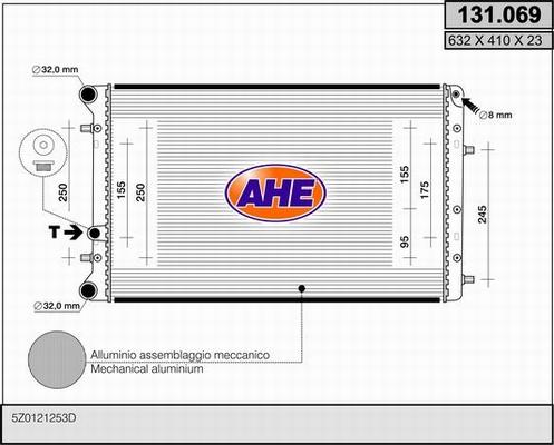 AHE 131.069 - Radiateur, refroidissement du moteur cwaw.fr