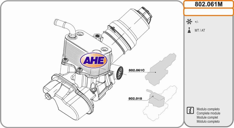 AHE 802.061M - Radiateur d'huile cwaw.fr