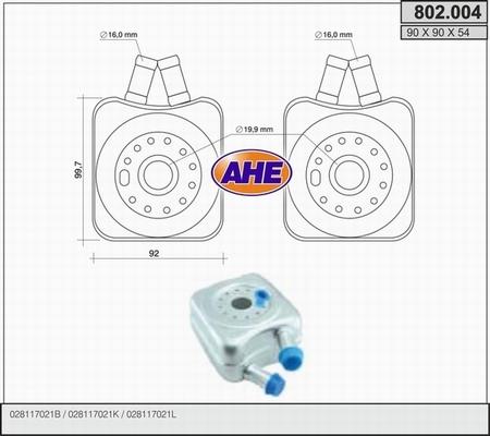 AHE 802.004 - Radiateur d'huile cwaw.fr