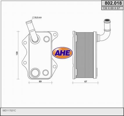 AHE 802.018 - Radiateur d'huile cwaw.fr