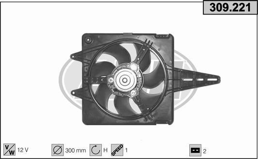 AHE 309.221 - Ventilateur, refroidissement du moteur cwaw.fr