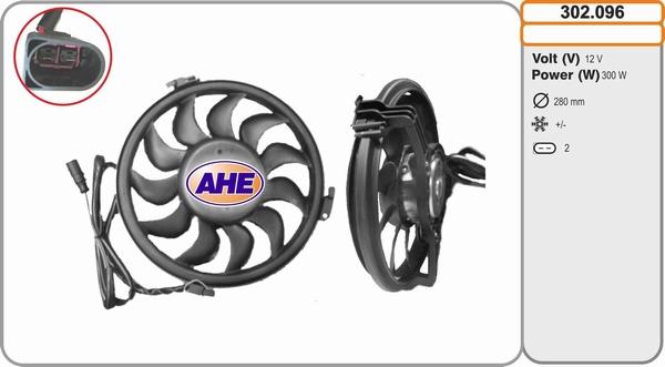 AHE 302.096 - Ventilateur, refroidissement du moteur cwaw.fr