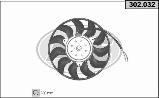 AHE 302.032 - Ventilateur, refroidissement du moteur cwaw.fr