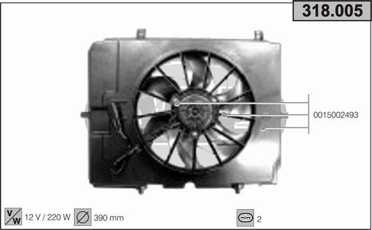 AHE 318.005 - Ventilateur, refroidissement du moteur cwaw.fr