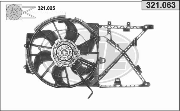 AHE 321.063 - Ventilateur, refroidissement du moteur cwaw.fr