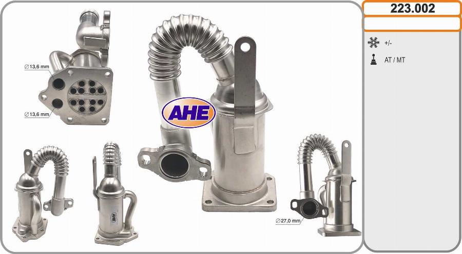 AHE 223.002 - Radiateur, réaspiration des gaz d'échappement cwaw.fr