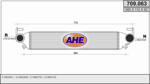 AHE 709.063 - Intercooler, échangeur cwaw.fr